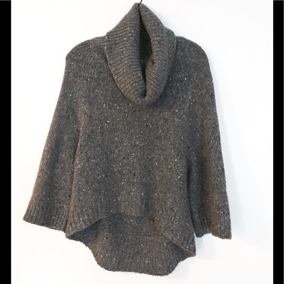 Theory Cowl Neck Cozy Sweater in Gray, P/TP - Picture 6 of 12